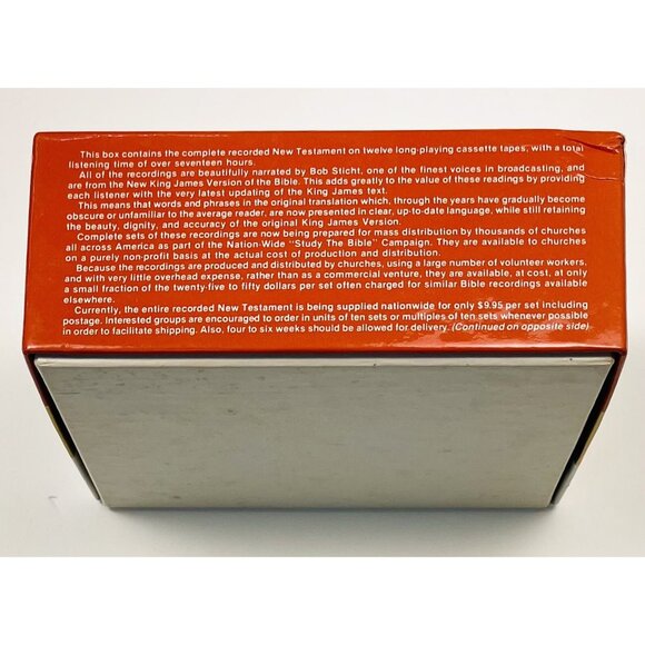 The Complete Recorded New Testament New KJV Bible 12-Cassette Box Set TESTED EUC - Picture 3 of 3